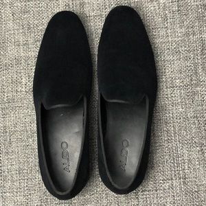 Aldo Men’s Black Suede Dress Shoes